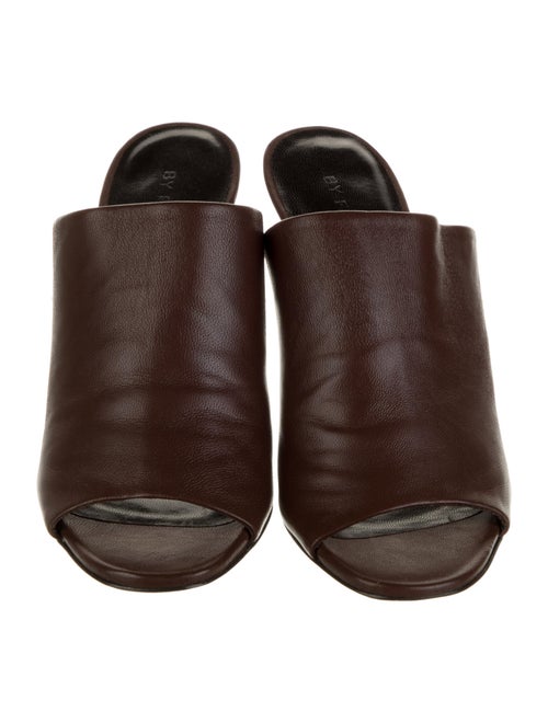 By Far Leather Slides
