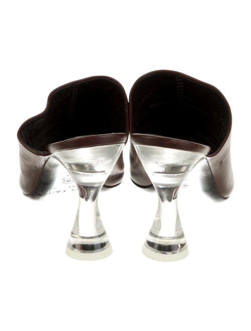 By Far Leather Slides