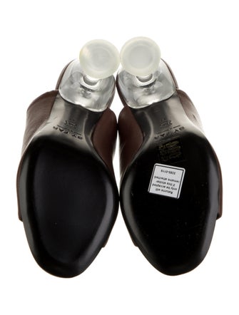 By Far Leather Slides