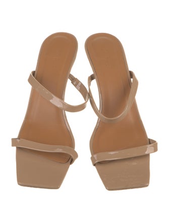 By Far Patent Leather Slides