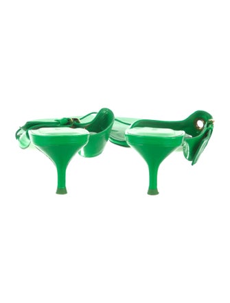 By Far Leather Slides