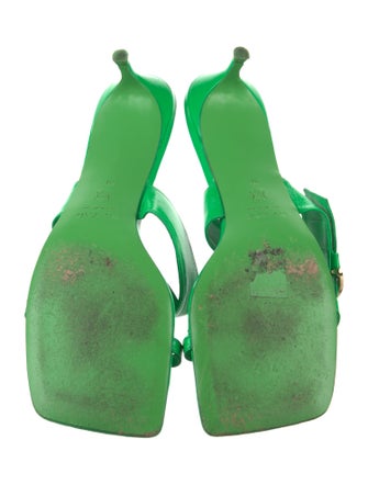 By Far Leather Slides