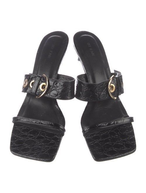 By Far Leather Slides