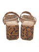 By Far Suede Animal Print Slides