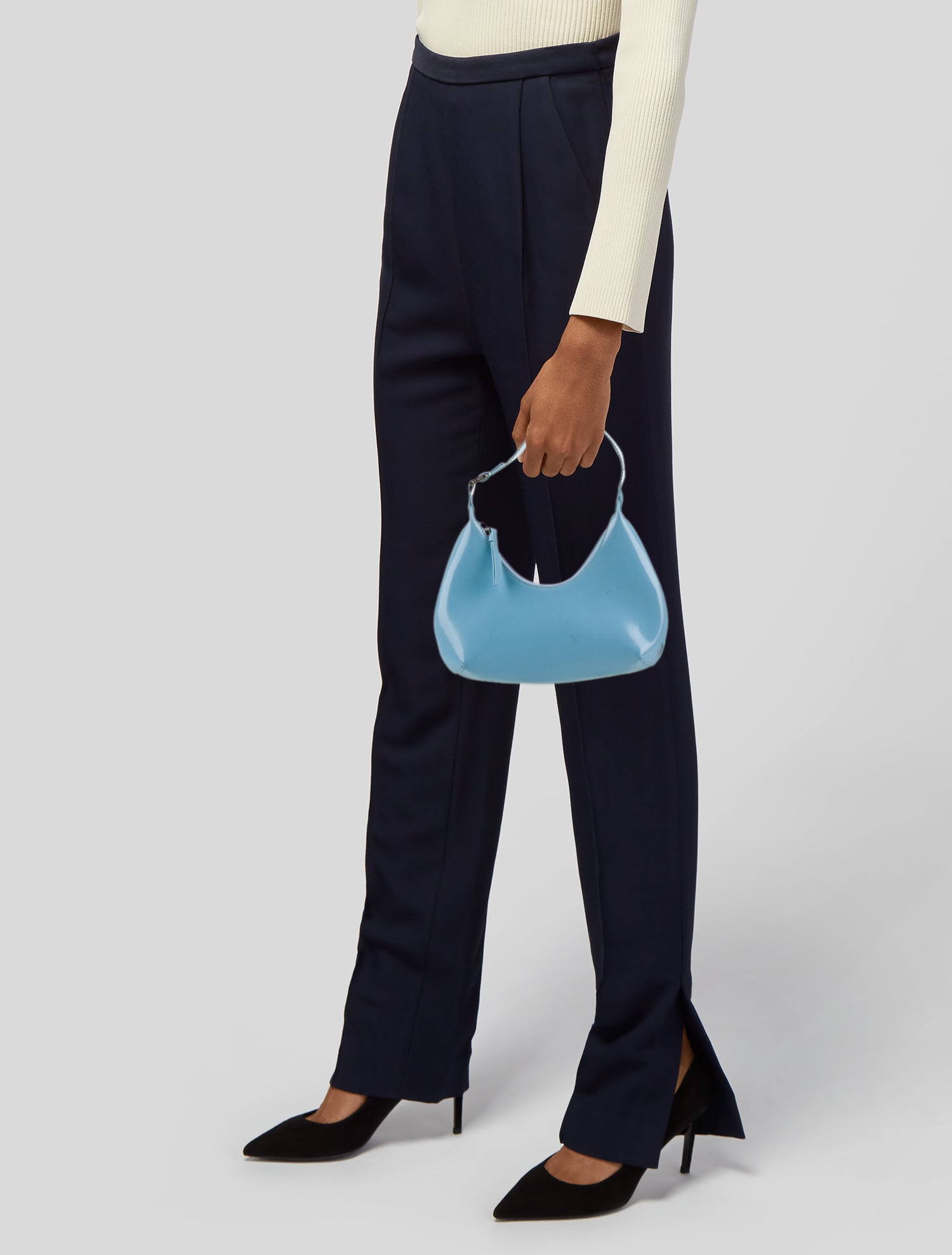 By Far Patent Leather Shoulder Bag