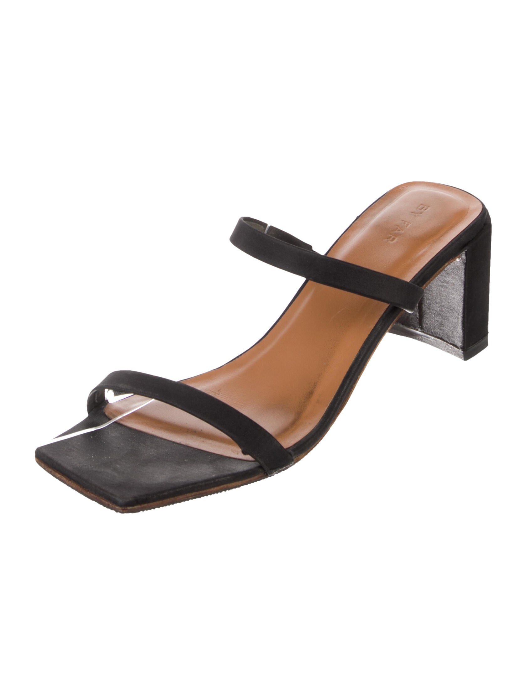 By Far Suede Slides