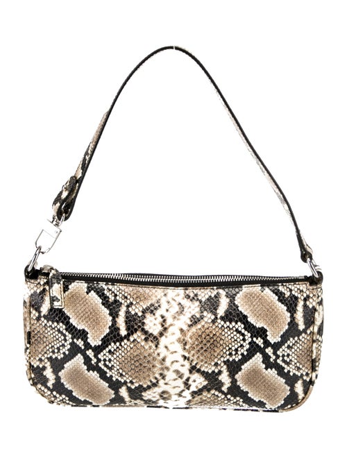 By Far Embossed Leather Shoulder Bag