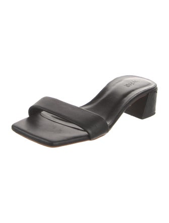 By Far Leather Slides