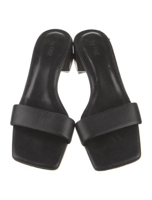 By Far Leather Slides