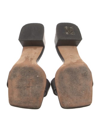 By Far Leather Slides