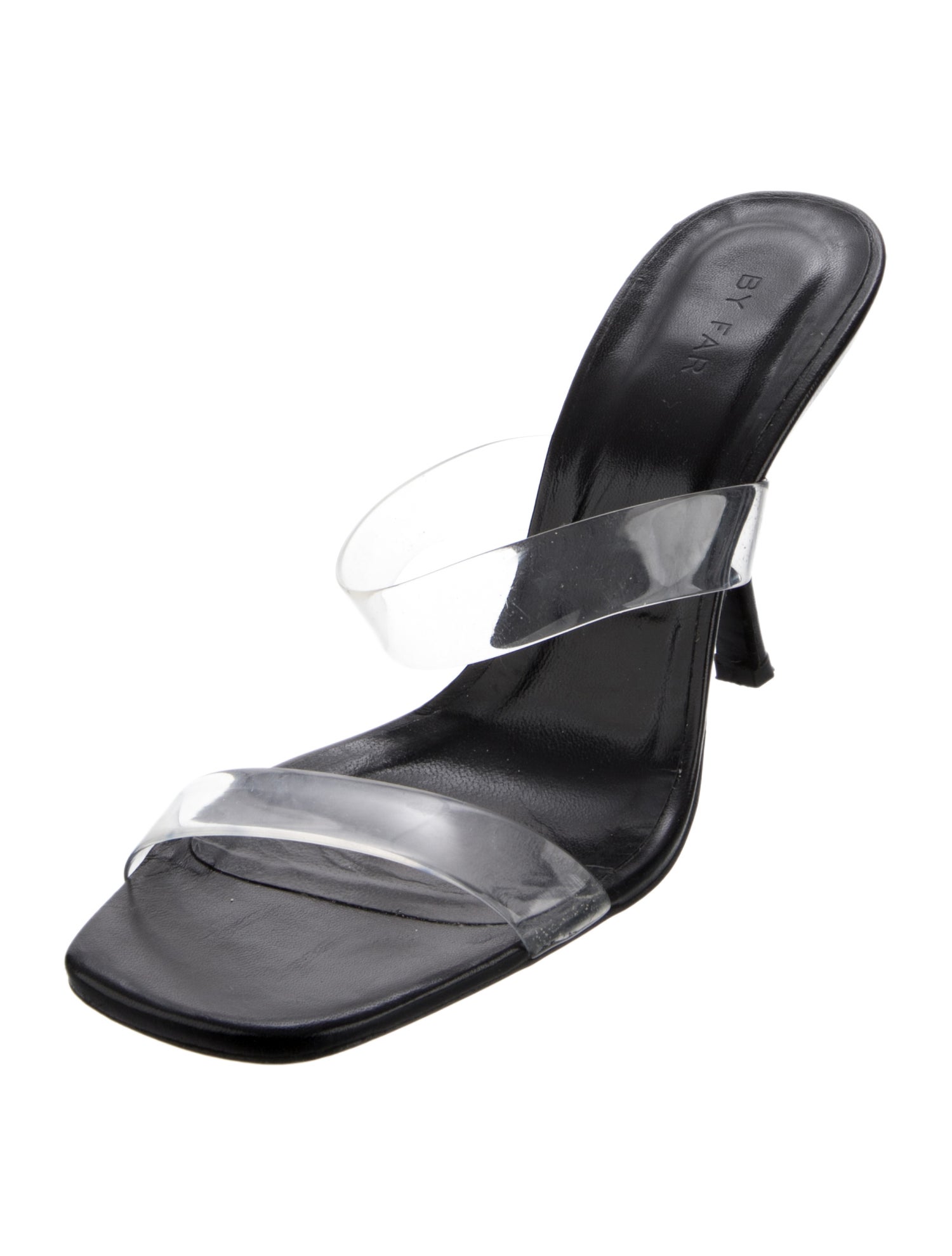 By Far Leather Slides