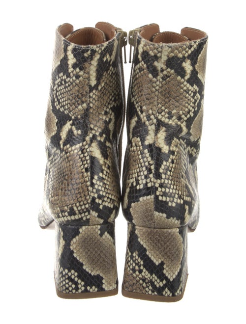 By Far GG Embossed Leather Lace-Up Boots