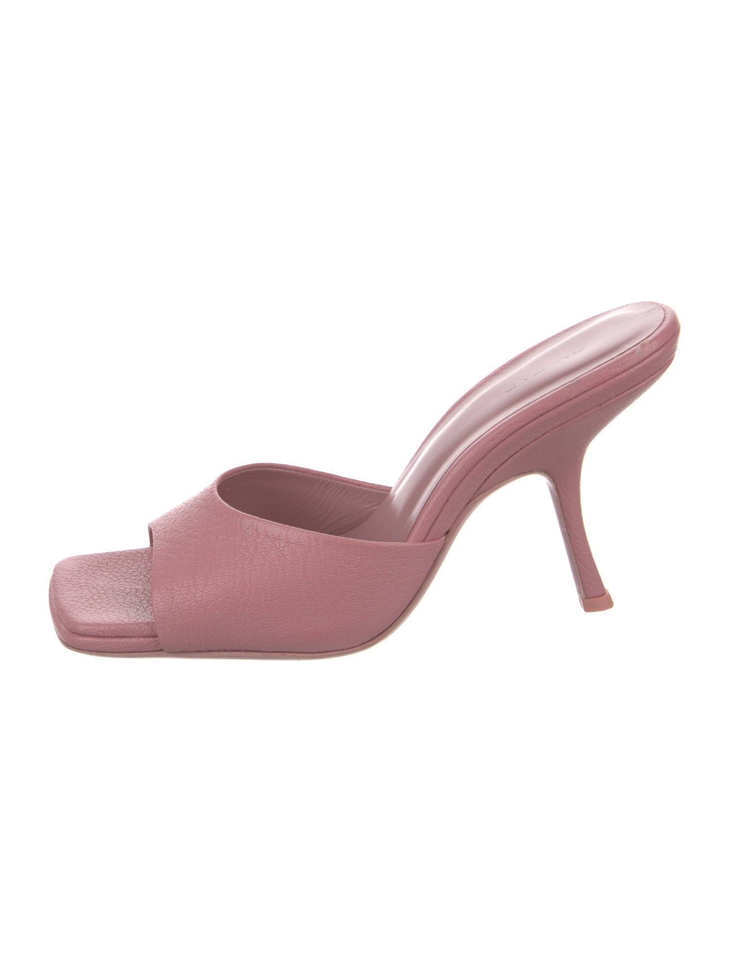 By Far Leather Slides