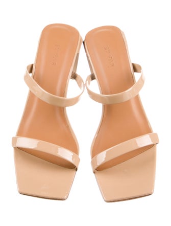 By Far Patent Leather Slides