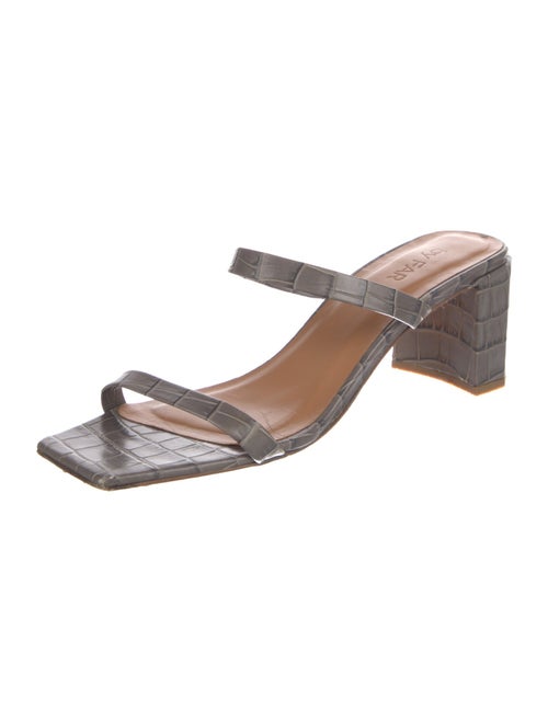 By Far Leather Slides