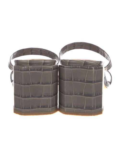 By Far Leather Slides