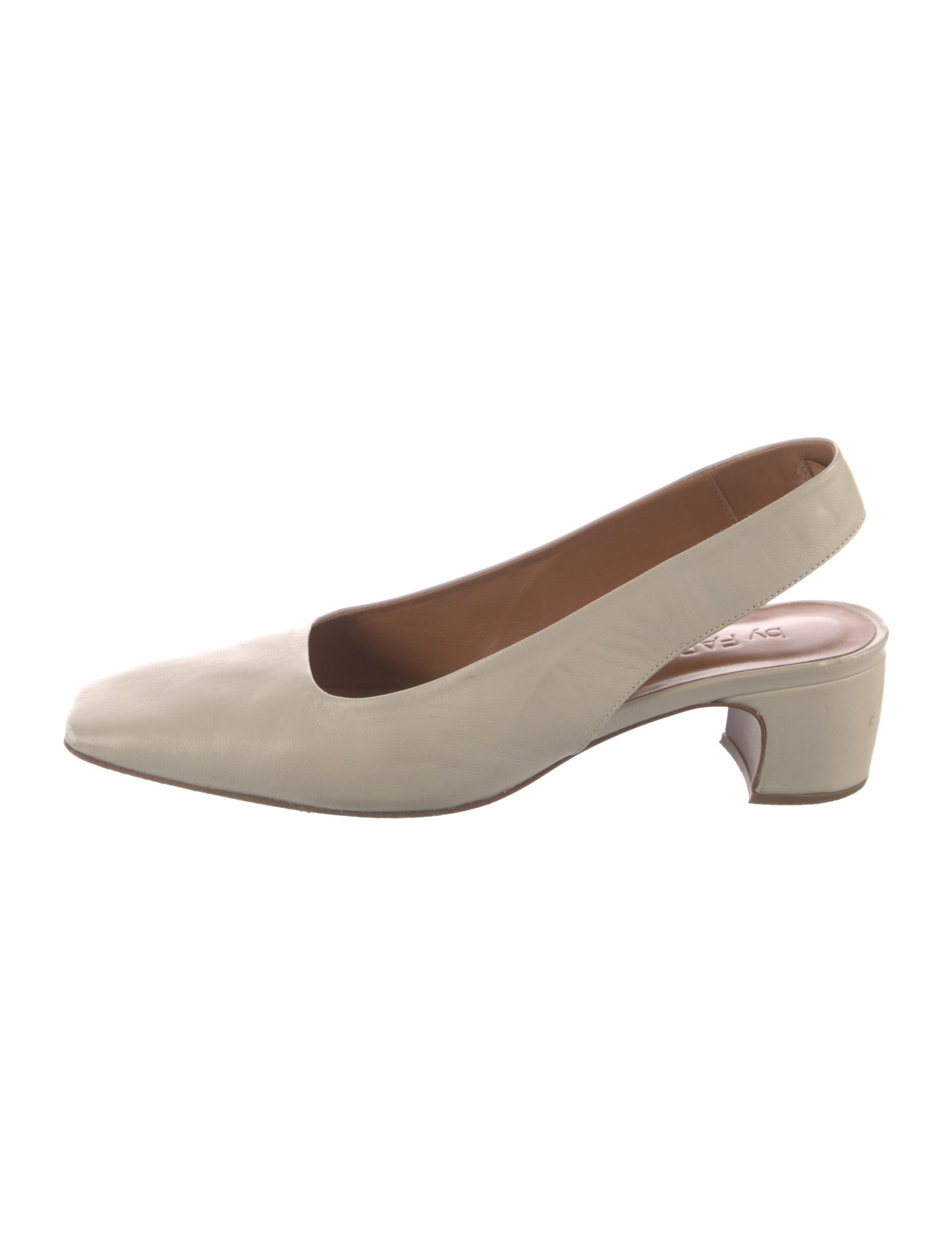 By Far Leather Slingback Pumps