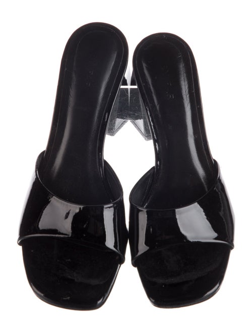 By Far Patent Leather Slides