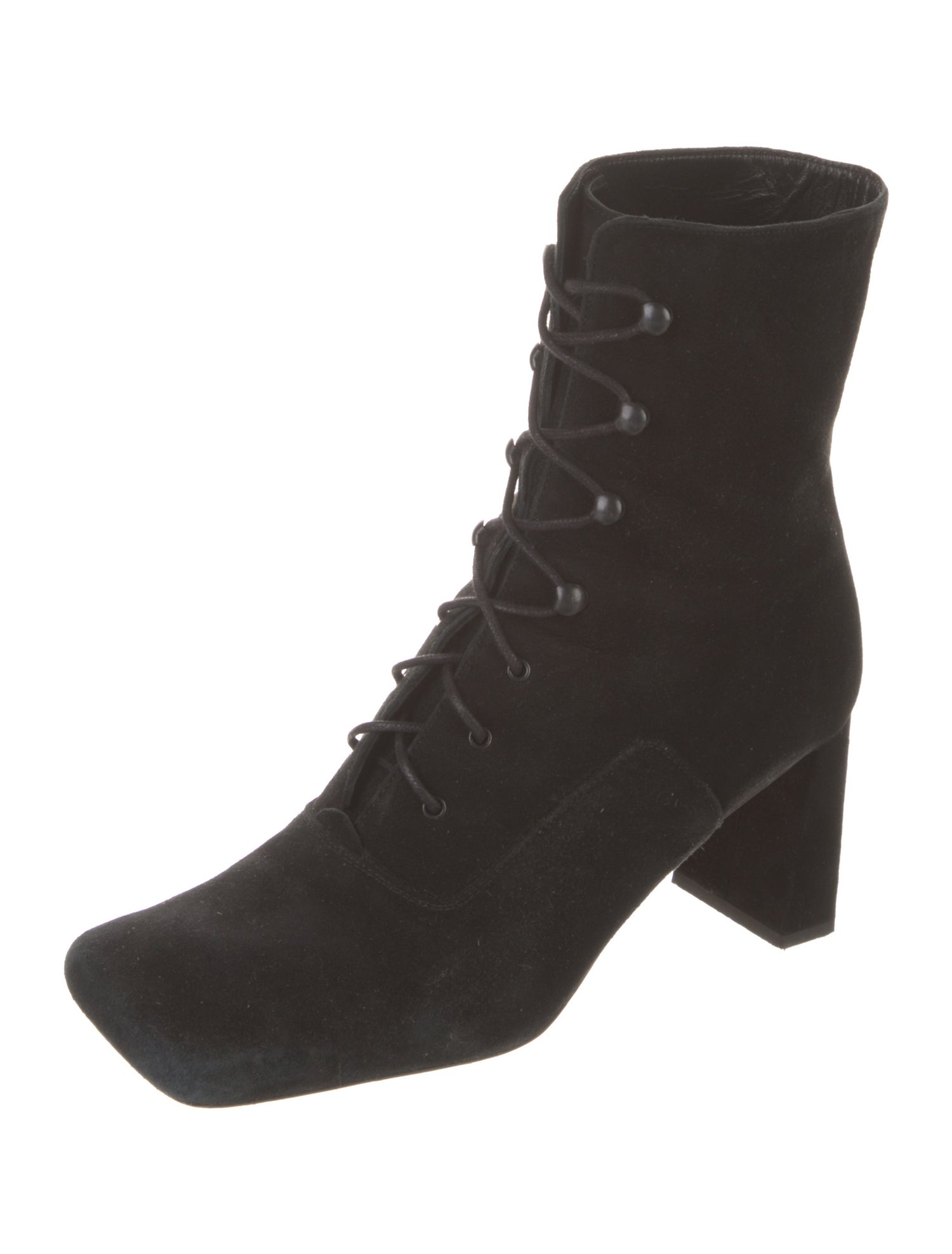 By Far Suede Lace-Up Boots