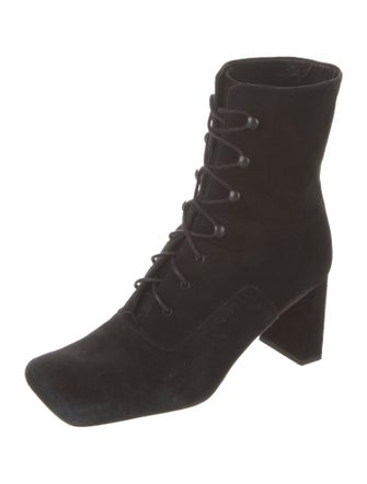 By Far Suede Lace-Up Boots