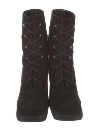 By Far Suede Lace-Up Boots