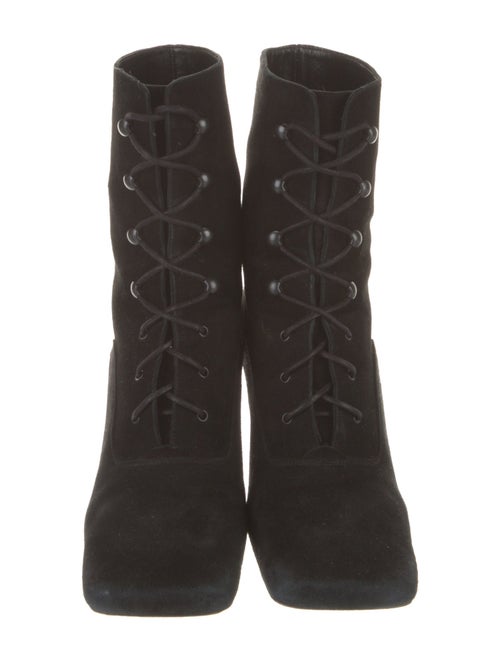 By Far Suede Lace-Up Boots