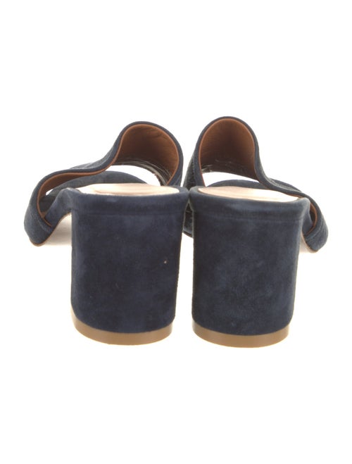 By Far Suede Leather Trim Embellishment Slides