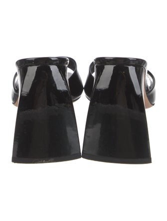 By Far Patent Leather Slides