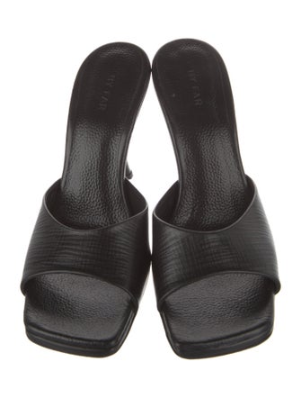 By Far Leather Slides