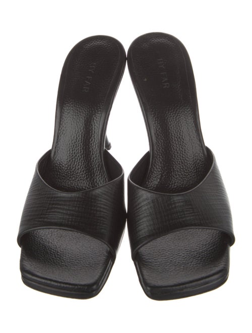 By Far Leather Slides