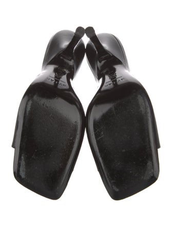 By Far Leather Slides