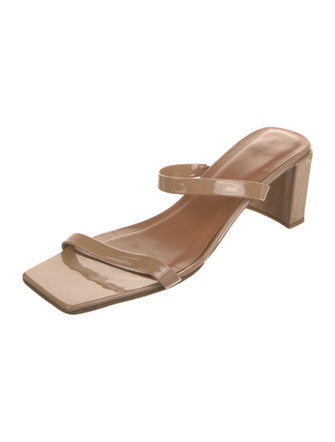 By Far Patent Leather Slides