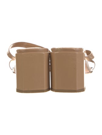 By Far Patent Leather Slides