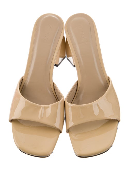 By Far Patent Leather Slides