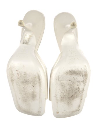 By Far Leather Slides