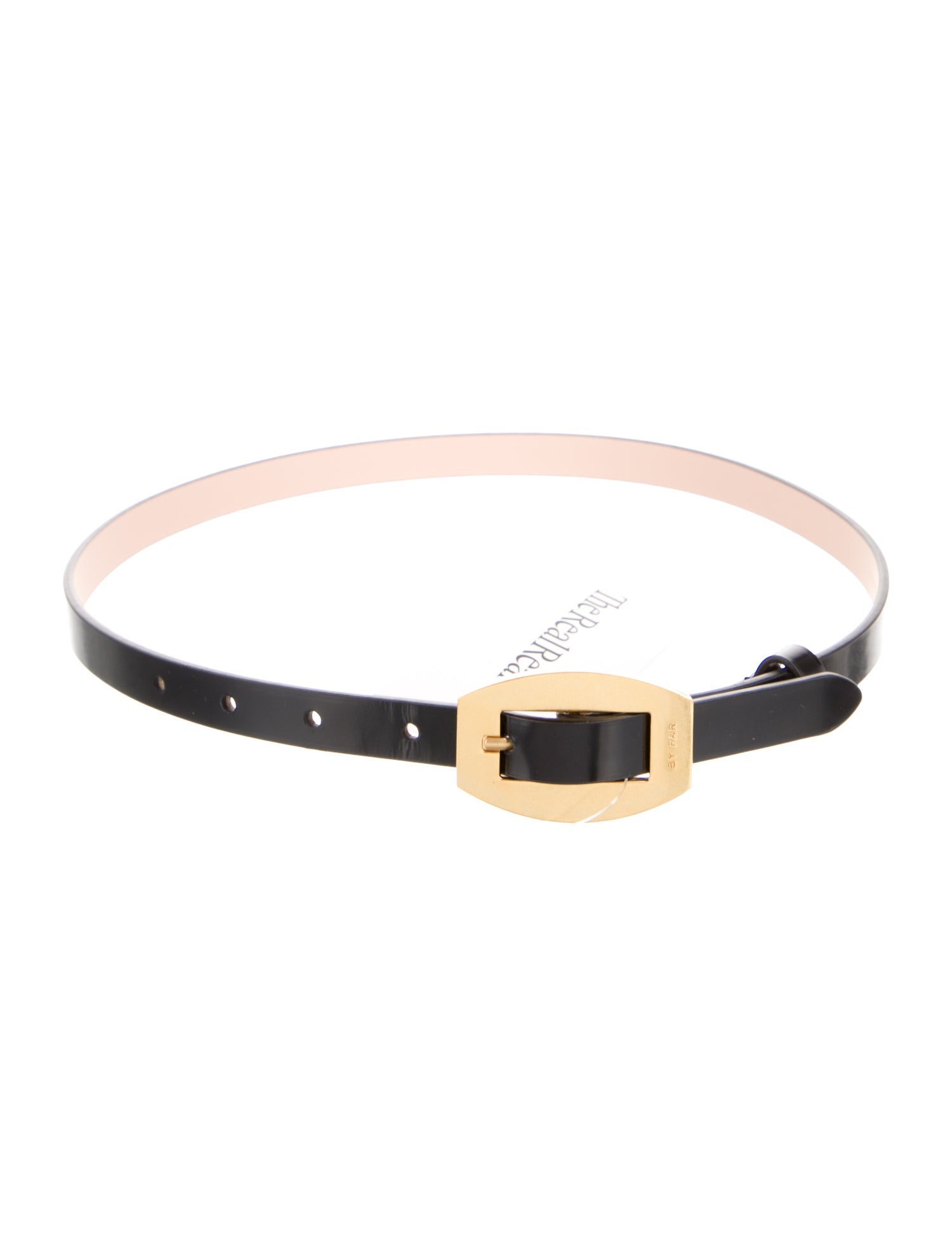 By Far Skinny Leather Waist Belt