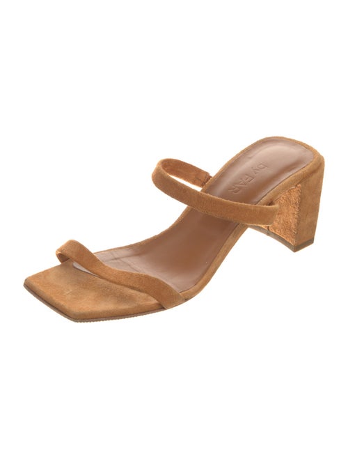 By Far Suede Slides