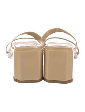 By Far Patent Leather Slides