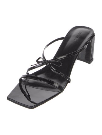 By Far Leather Slides