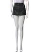 By Far Leather Mini Skirt