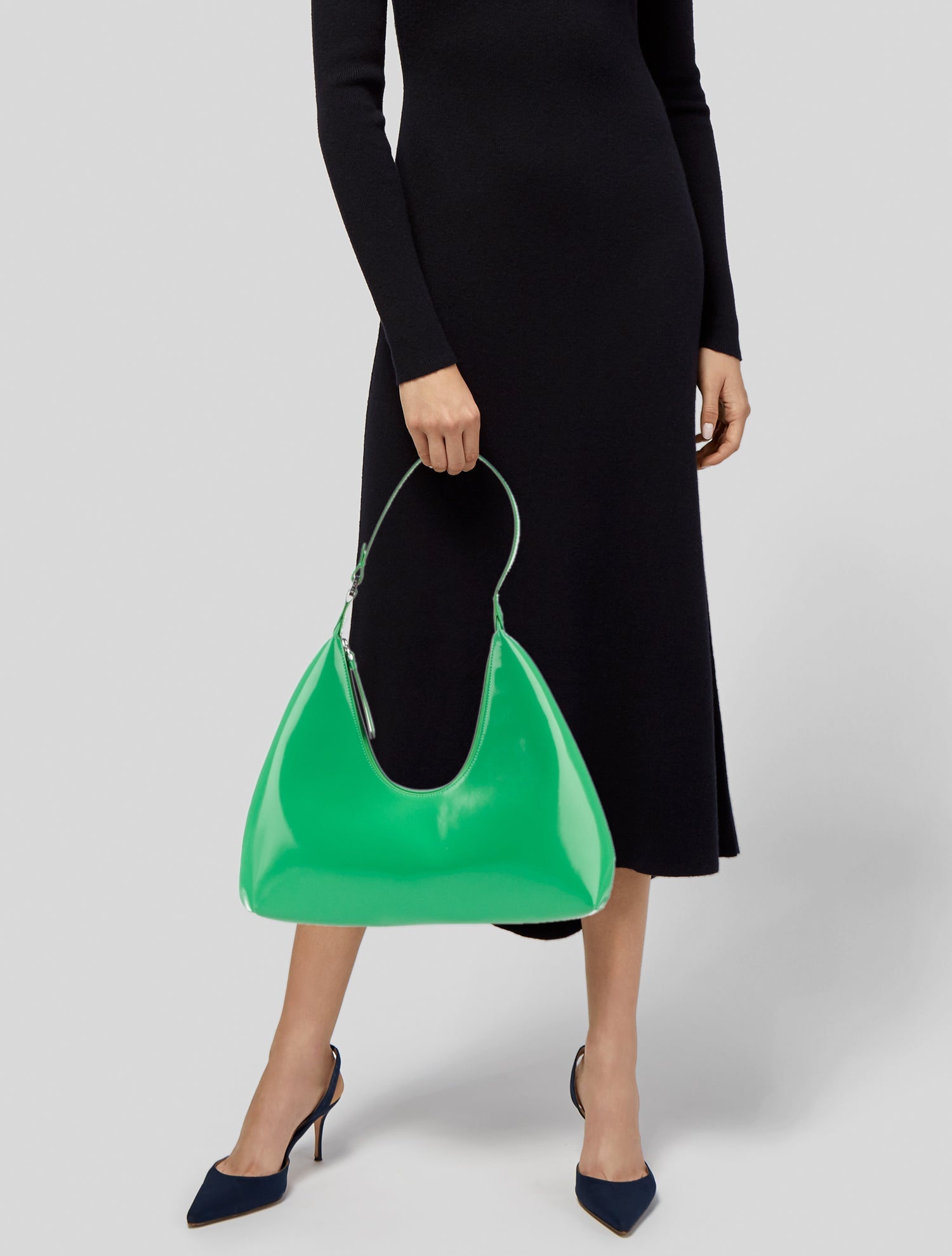 By Far Patent Leather Shoulder Bag