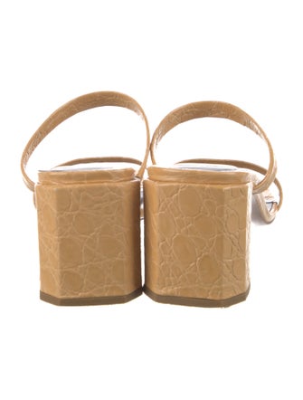 By Far Patent Leather Slides