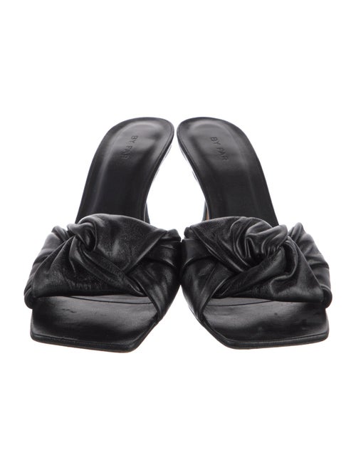 By Far Leather Slides