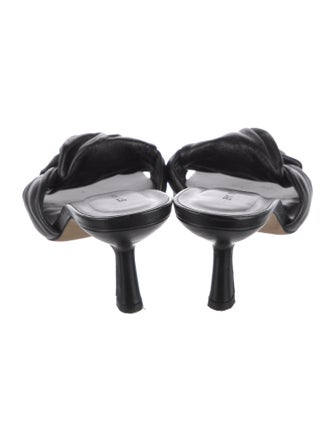 By Far Leather Slides