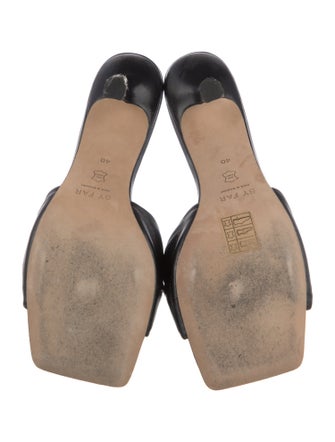 By Far Leather Slides