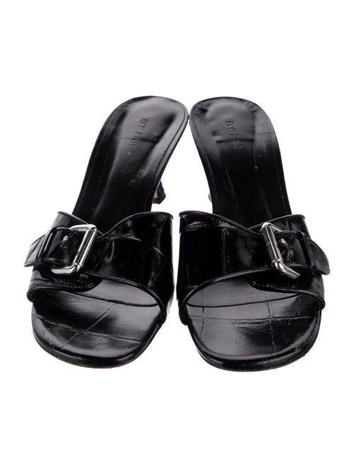 By Far Leather Slides
