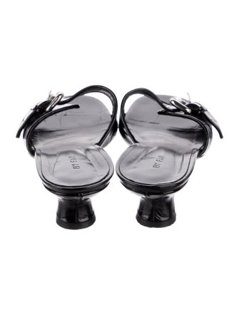 By Far Leather Slides