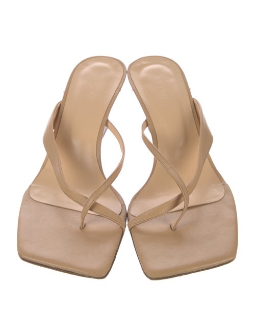 By Far Leather Slides