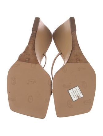 By Far Leather Slides