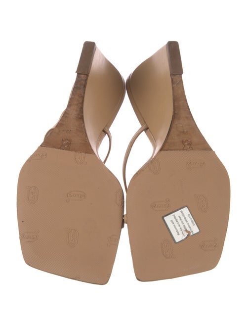 By Far Leather Slides